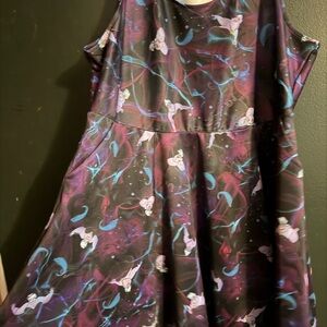 Torrid Purple and Black Maxi Dress